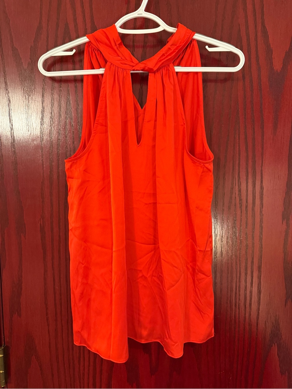 Worthington Bright Red Twist-Neck Sleeveless Camisole